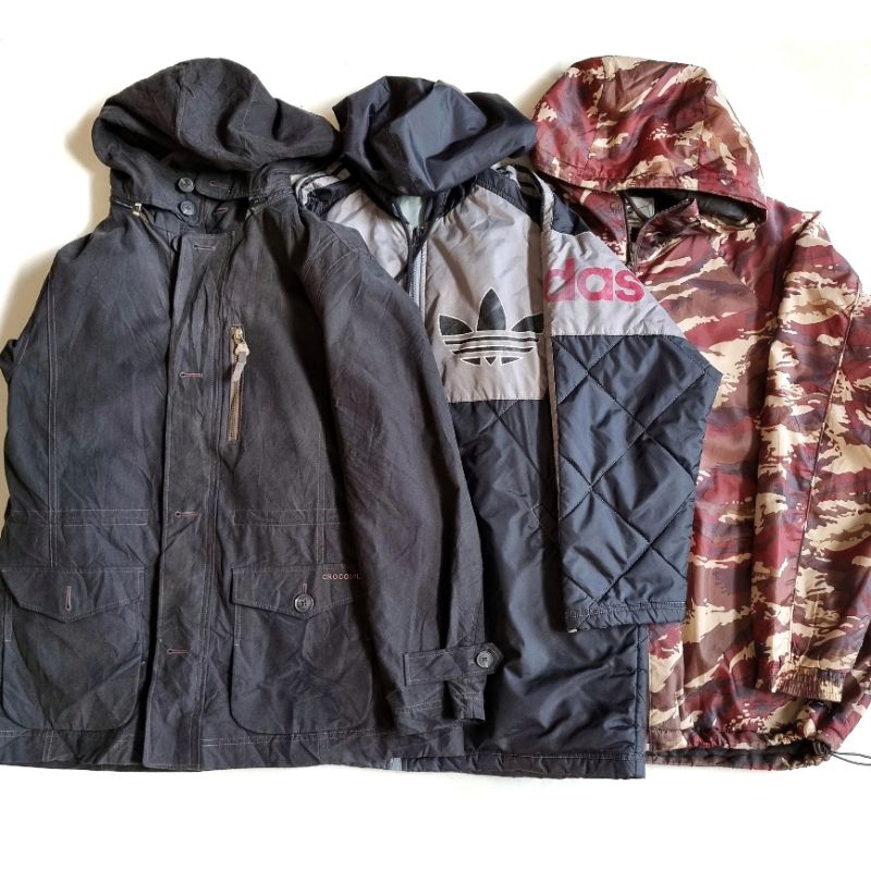 Jaket Hangat Crocodile / Adidas / Camo Cagoule