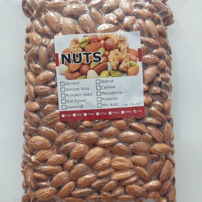 

XG34448 raw almond kacang almond mentah 1kg