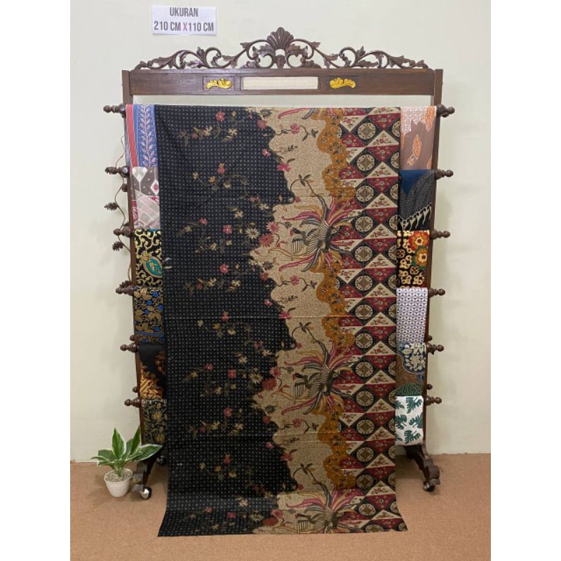 Kain Batik Modern Kekinian Printing Motif Tenun Elegan Ukuran Panjang Katun Dasar Batik Meteran Prem