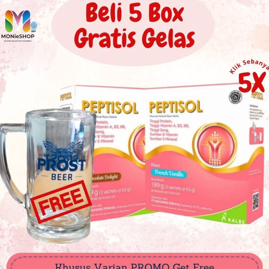 

STAR Peptisol 19gr vanila coklat susu nutrisi pasca operasi atau sakit