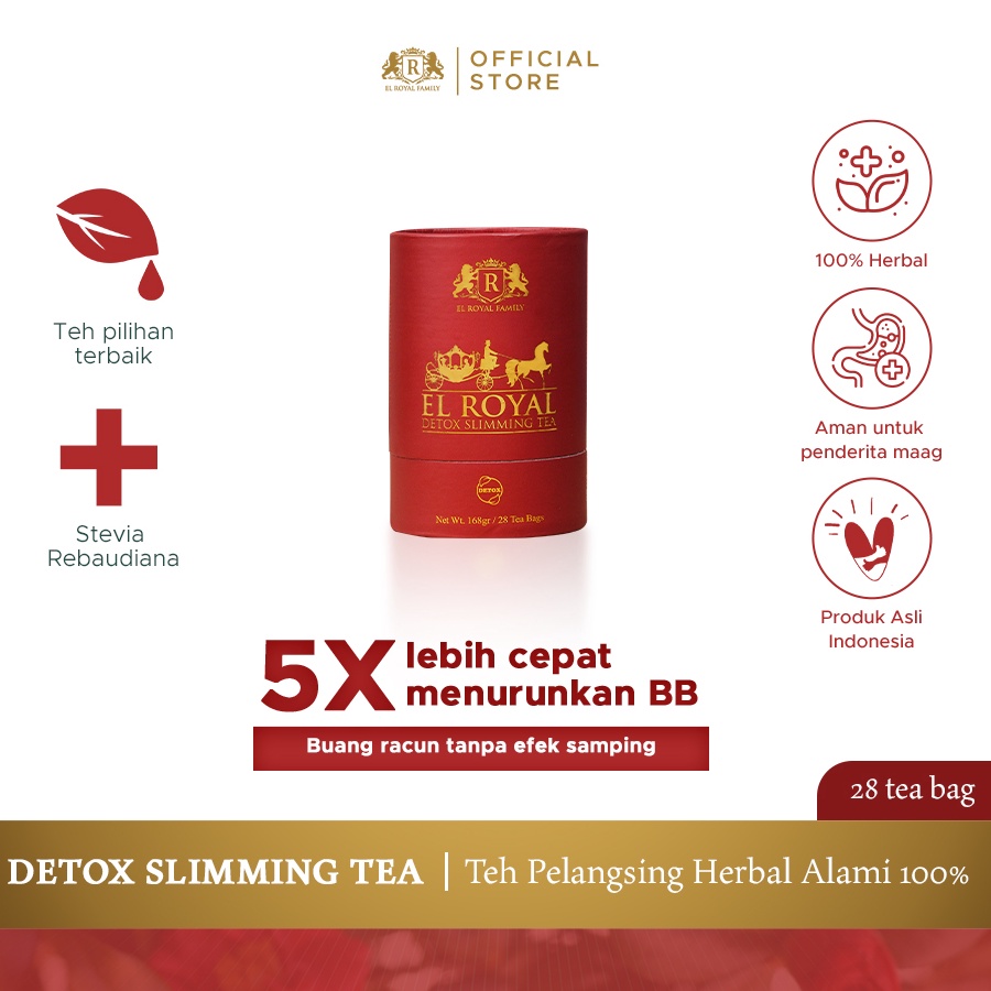 

SALE El Royal Detox Slimming Tea Teh Detox 1 Pcs 5X Lebih Cepat Menurunkan BB Solusi Langsing Sekaligus Buang Racun Tanpa Efek Samping