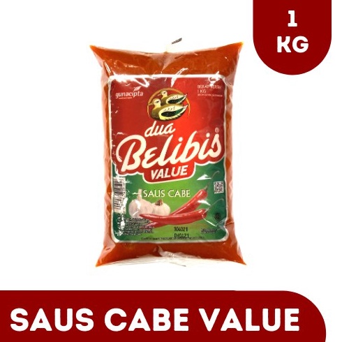 

Termurah DUA BELIBIS VALUE SAOS CABE 1kg