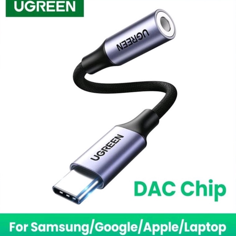 Ydi Ugreen Usb C to Aux 35mm Audio  Konverter Ugreen Type C to Audio Jack Dac  Non DAC