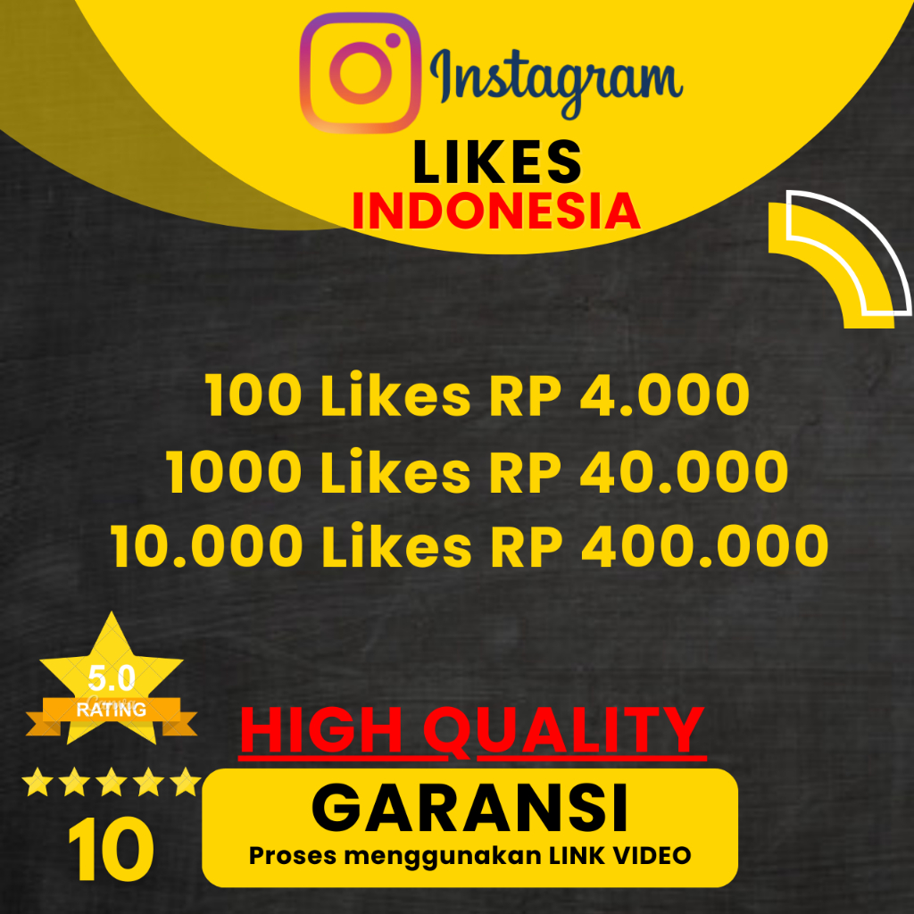 Instagram Likes Indonesia HIGH QUALITY - PERMANEN