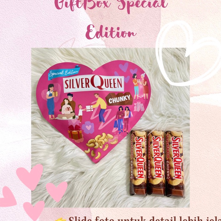 

GROSIR GIFTBOX SPECIAL LOVE EDITION SILVERQUEEN DAIRYMILK VALENTINE BIRTHDAY WEDDING ULANGTAHUN ANNIVERSARY