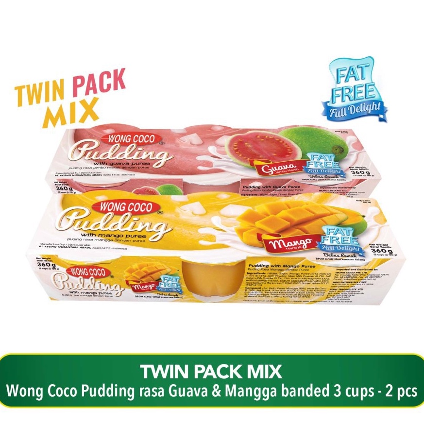 

FLASH SALE TWINPACK MIX Pudding 12gx3 Banded Guava Mangga