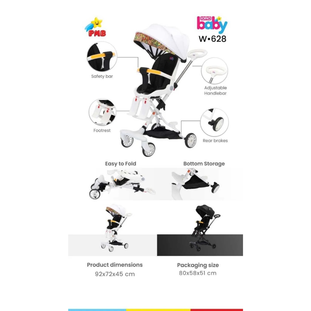 BABY STROLLER IORA BABY (W628) MIX