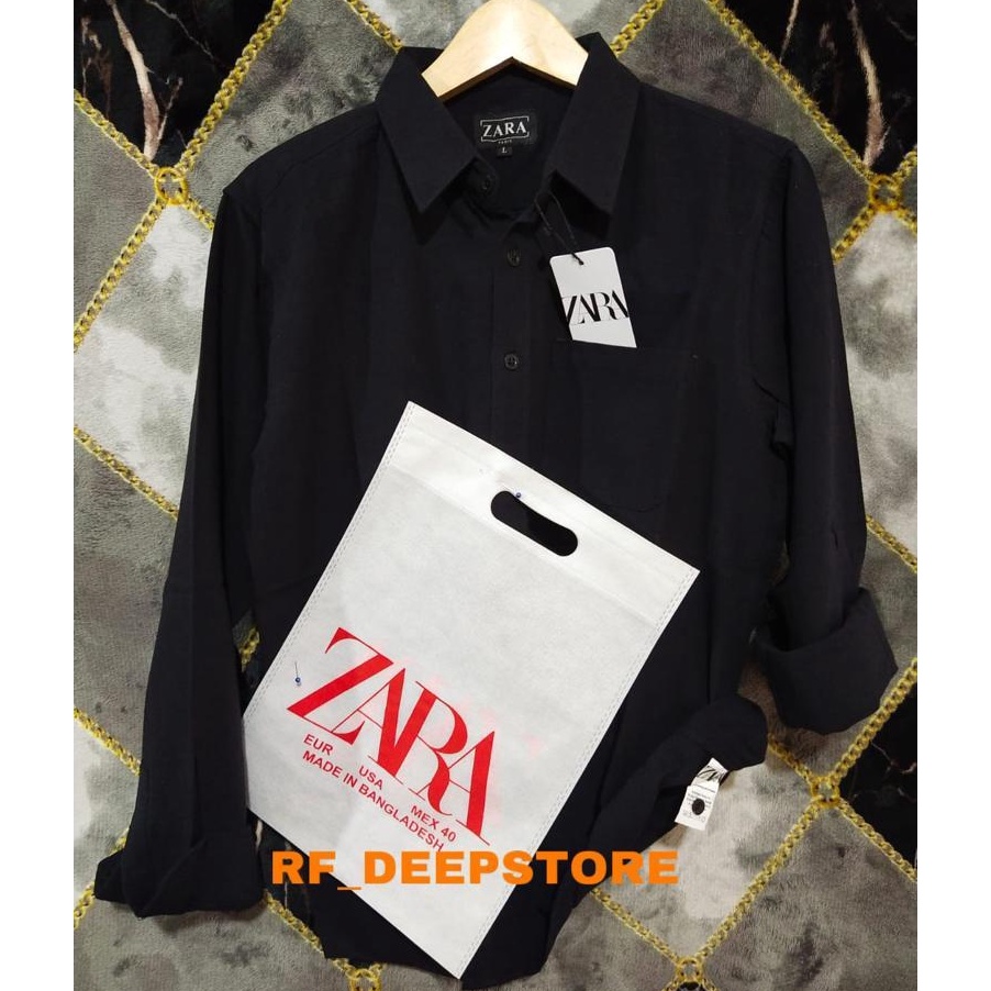 ORIGINAL Kemeja Pria Lengan Panjang ZARA SlimfitKemeja Pria Casual