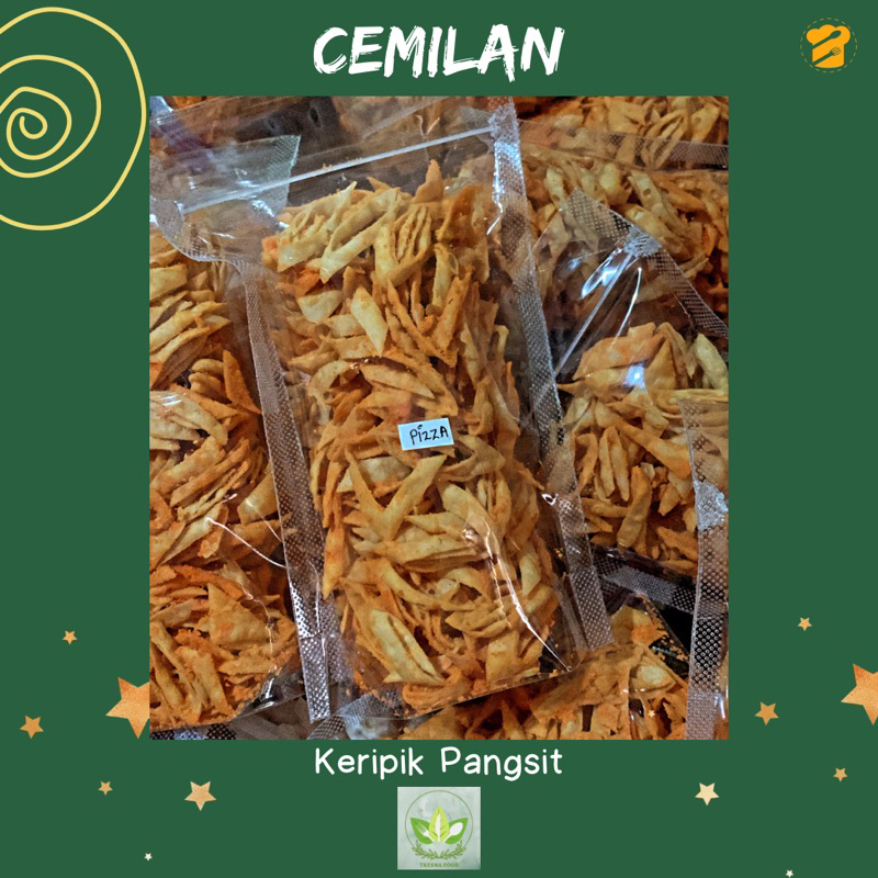 

Keripik Pangsit Kecil / Cemilan Keripik Pangsit / Open Reseller 75gr