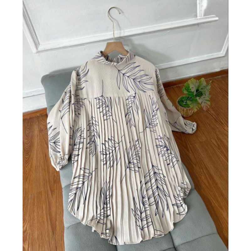 FREYA BLOUSE CRINKLE AIRFLOW MOTIF || ATASAN MOTIF
