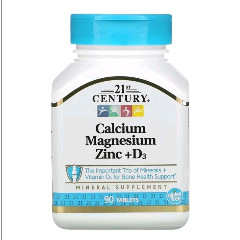 21st century calcium magnesium zinc + d3 90tablets