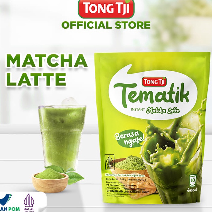 

COD Tong Tji Tematik Matcha Latte Instant Pouch