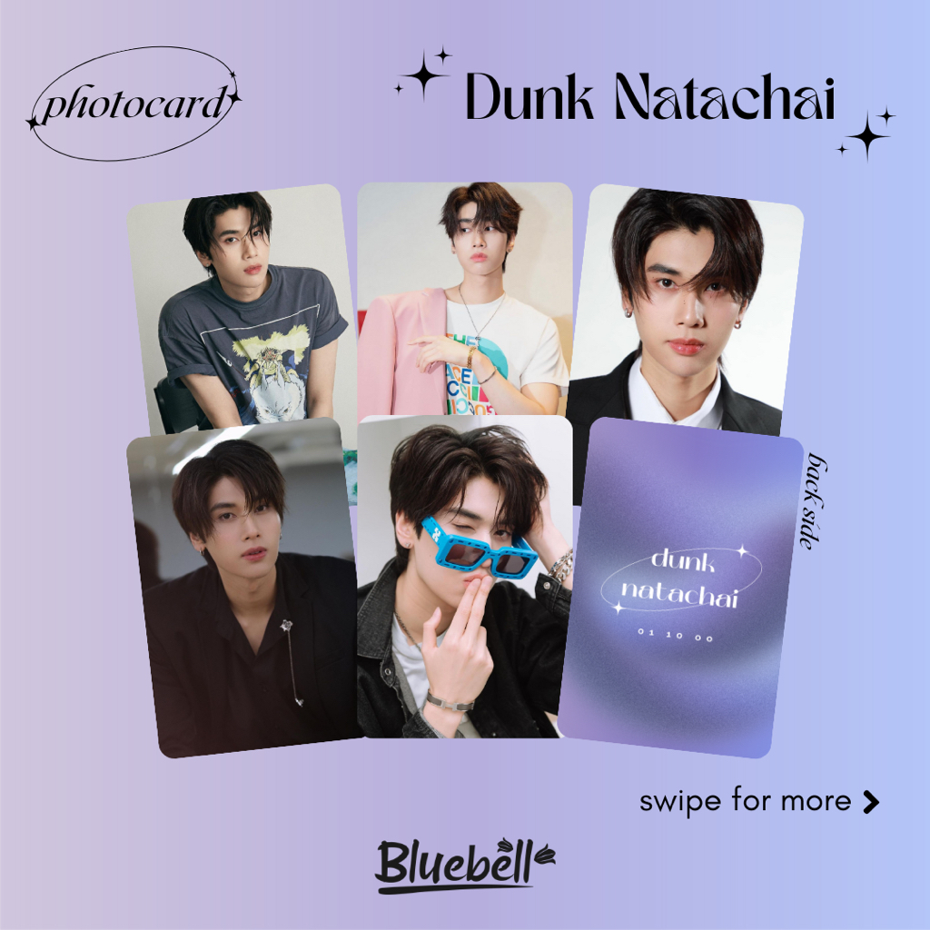 Unofficial Photocard Dunk Natachai Boonprasert @dunknatachai Aktor Thailand GMMTV Thaienthu Raikanto