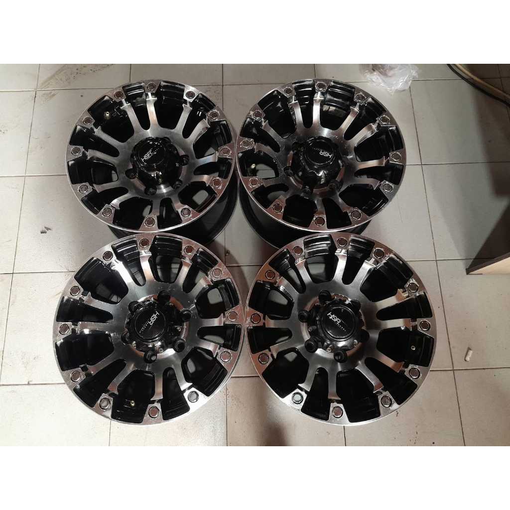 Velg Mobil Racing Bekas Ring 15 Lubang Baut 6 DESTROYER HSR R15X8 6X139,7 ET15