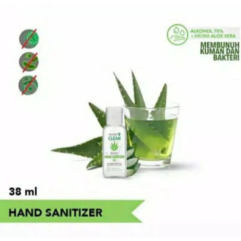 secret clean hand sanitizer gel 38ml