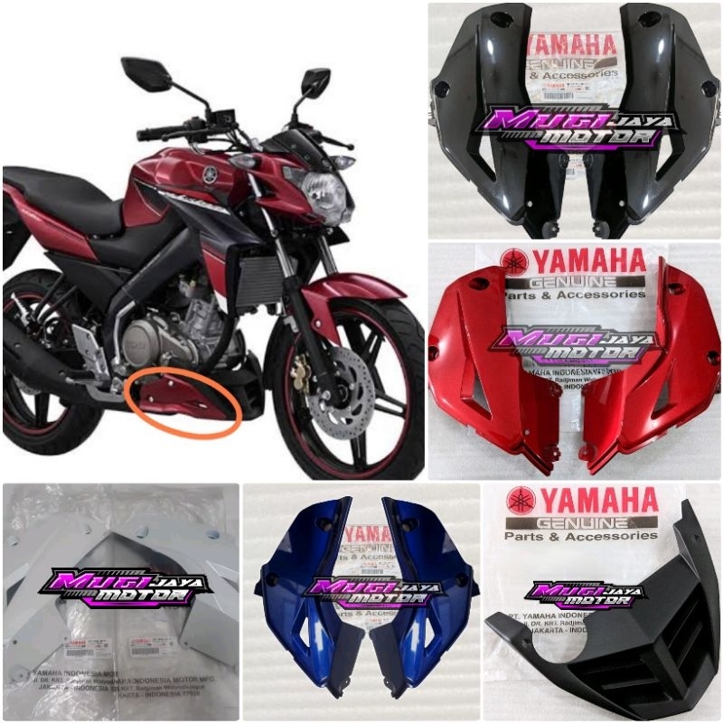 COVER TUTUP BAWAH MESIN VIXION ADVANCE NVA ORIGINAL YAMAHA merah