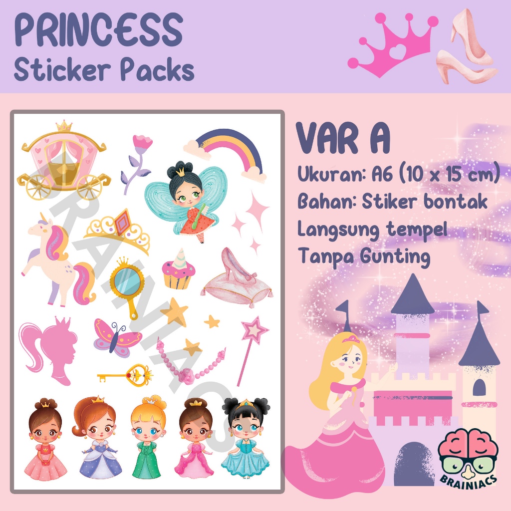 

ST-012, Sticker Stiker Princess Putri