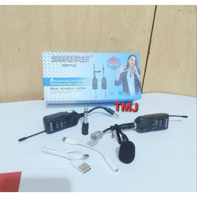 mic jepit live streaming mic wireless sh MP10 mic live streaming mic jepit wireless mic jepit tanpa