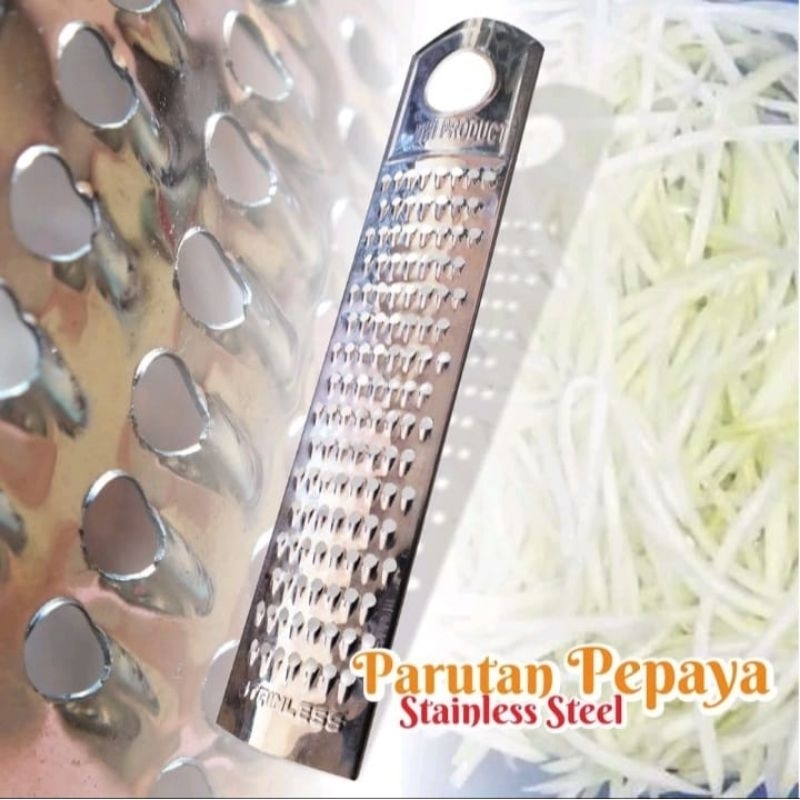 parutan buah rujak pepaya parut growol stainless steel