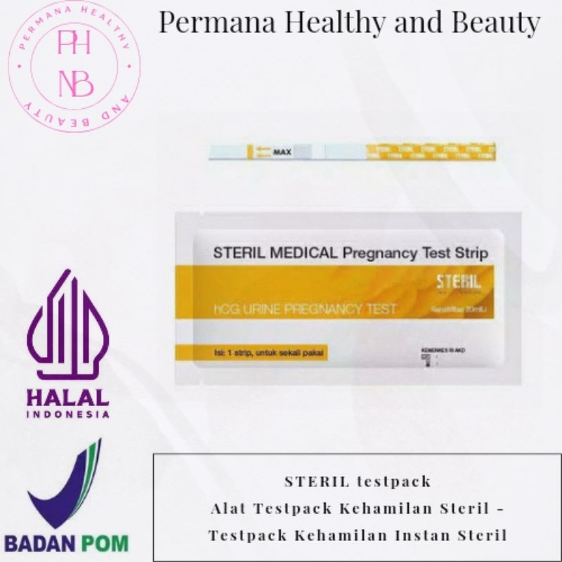 Testpack Steril / Test Pack Steril 1 Strip / Alat Tes Kehamilan Steril / Test Pack Kehamilan Steril 