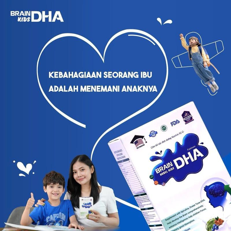 

DHA Brain Kids Vitamin Nutrisi Otak Anak Cerdas Ingatan Lebih Baik