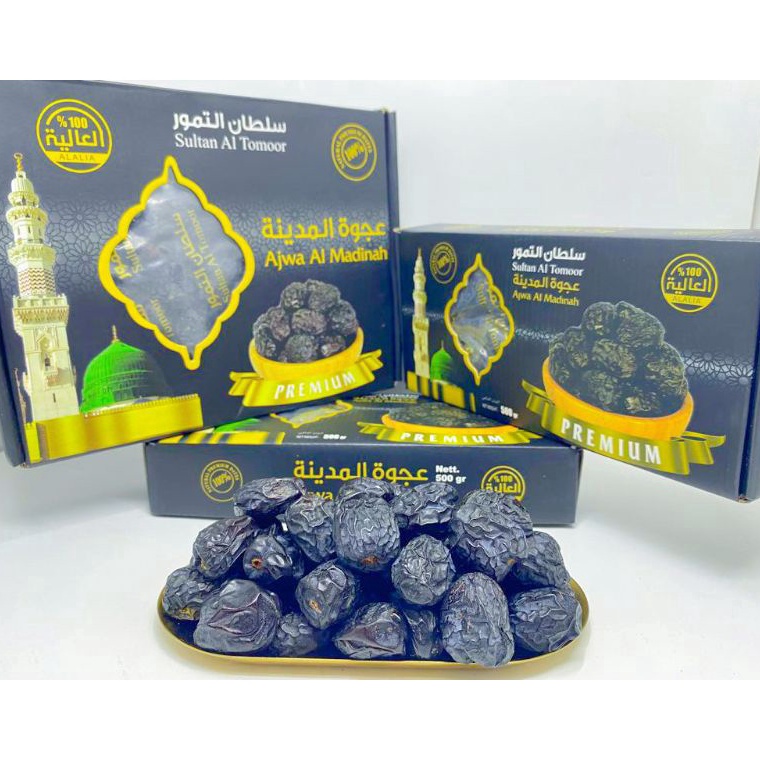 

ORIGINAL Kurma Ajwa Al madina Sultan Al tamoor Ajwa Organik Original Madinah
