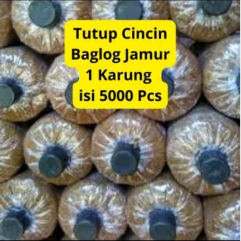 

PAKET cincin + tutup baglog bahan baku jamur tiram kuping isi 5000pcs