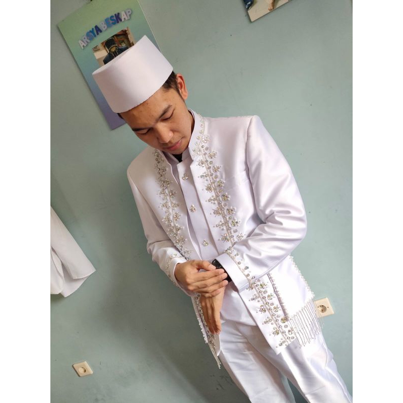 BAJU BESKAP PENGANTIN MODERN AB WOOL AND SILK BESKAP AKAD JAWA SUNDA