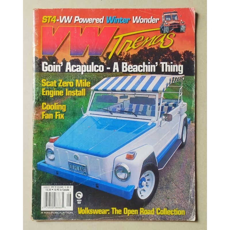 Majalah Import VW Trend August 1997 : Cover VW Type 181 / VW Safari