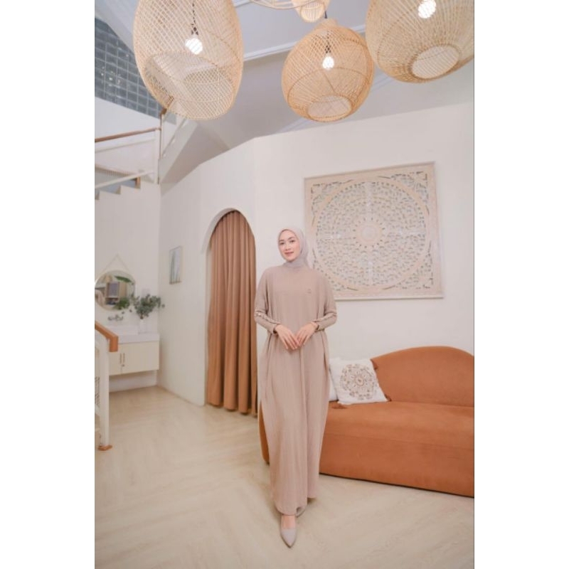 DAILY DRESS GOLD BUTTON BY AMORI DESIGN GAMIS TERBARU ABAYA