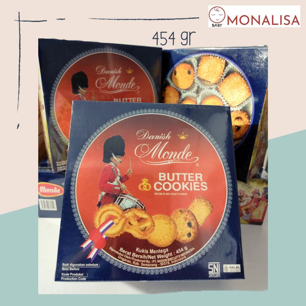 

Monde Biscuit Butter Cookies Kaleng 454 Gr | Biskuit kaleng Monde 454G