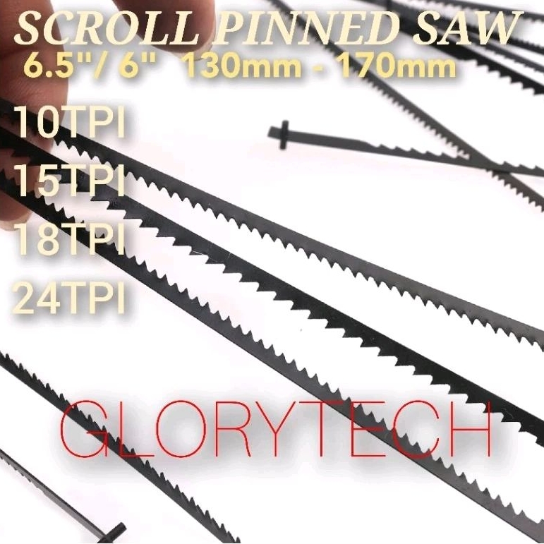 Mata Gergaji scroll pinned saw/ scroll saw blade