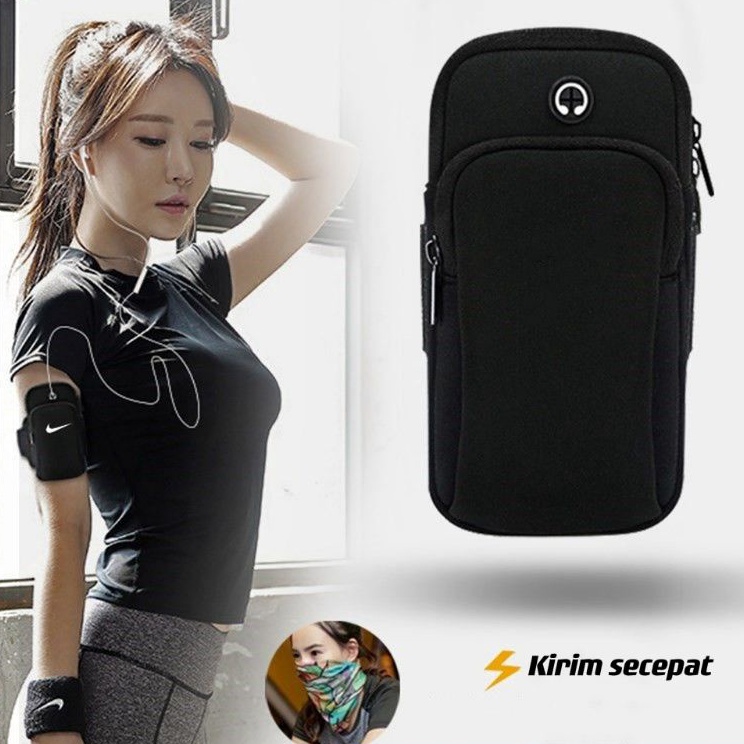 Ibc Tas Lengan Jogging  Tas Hp Sepeda  Armband Olahraga Waterproof