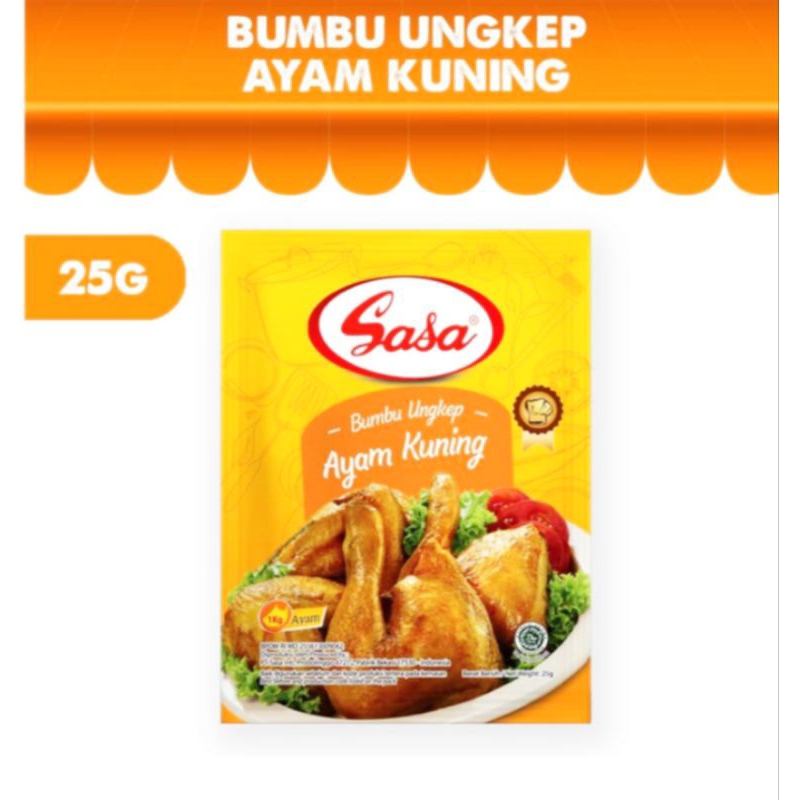 

SASA BUMBU MASAK UNGKEP AYAM KUNING 25gr