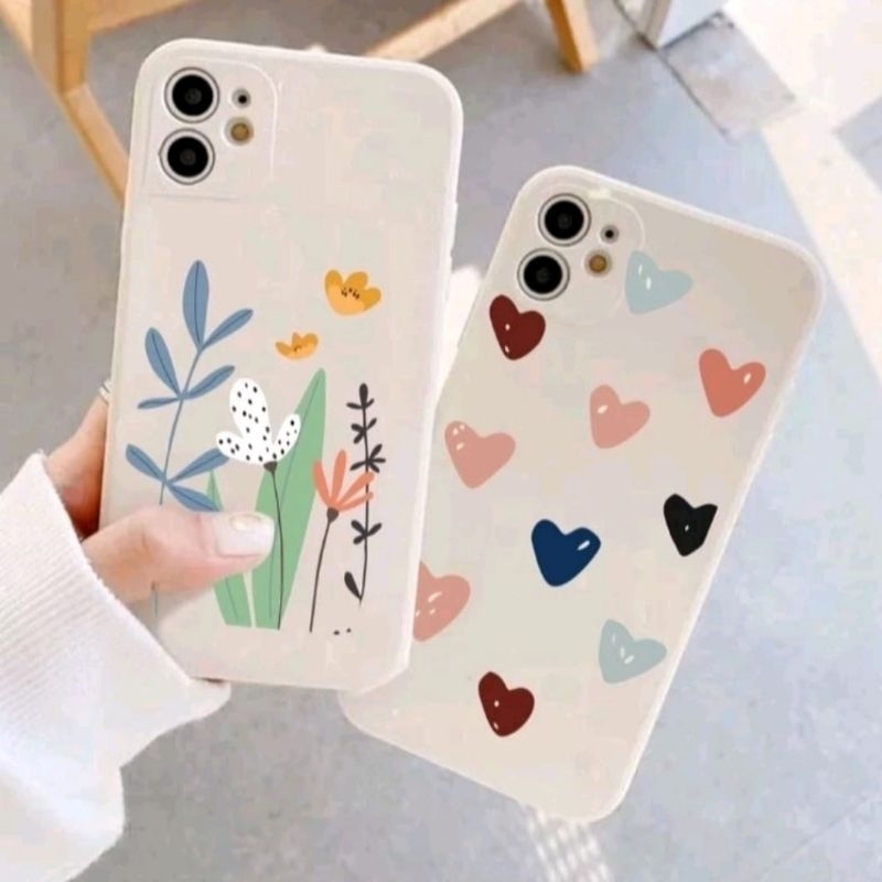 Casing Soft Case Oppo Motif Daun Hati Oppo A3s A5s A1k A7 A5 A9 A12 A15 A16 A31 A33 A53