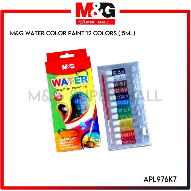 

M&G Cat Air 12 Warna / M&G Watercolor Set Brush 12 Colors APL976K7