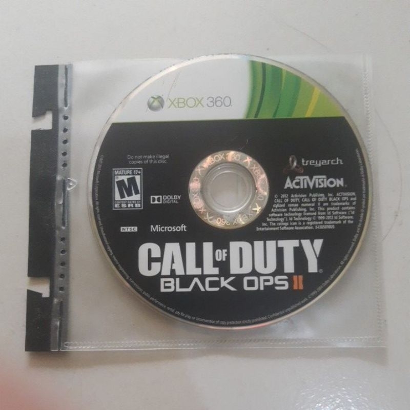 Dvd kaset game original xbox 360 Call Of Duty " Black Ops ll"
