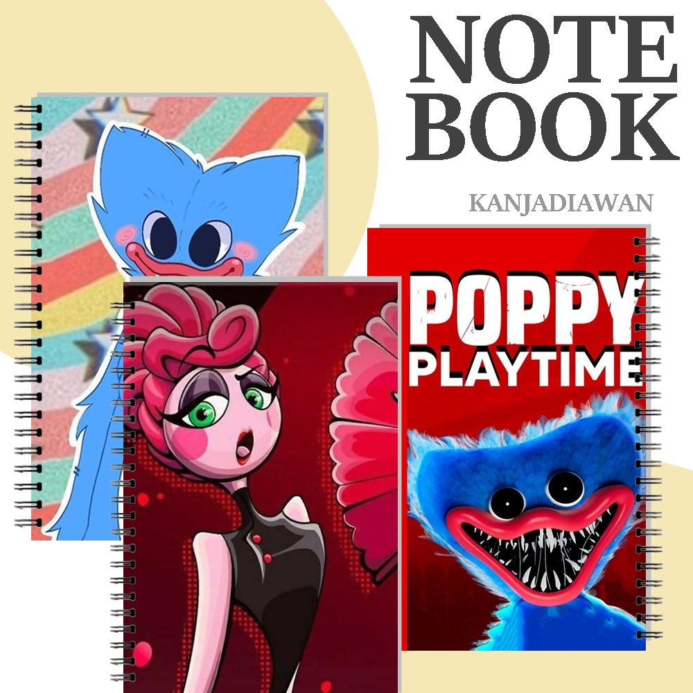 

Notebook Poppy Playtime Spiral Notebook A6 Huggy Wuggy Kissy Missy