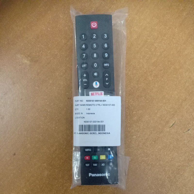 Remote TV Panasonic