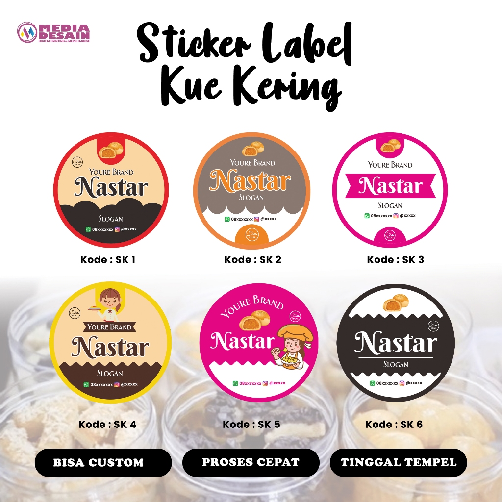 

Stiker Makanan / Stiker Kue Lebaran / Stiker Kue Kering