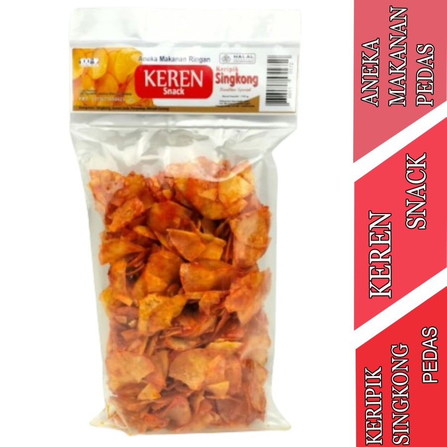 

Makanan Ringan - Keren Snack - Keripik Singkong Pedas - 150gr