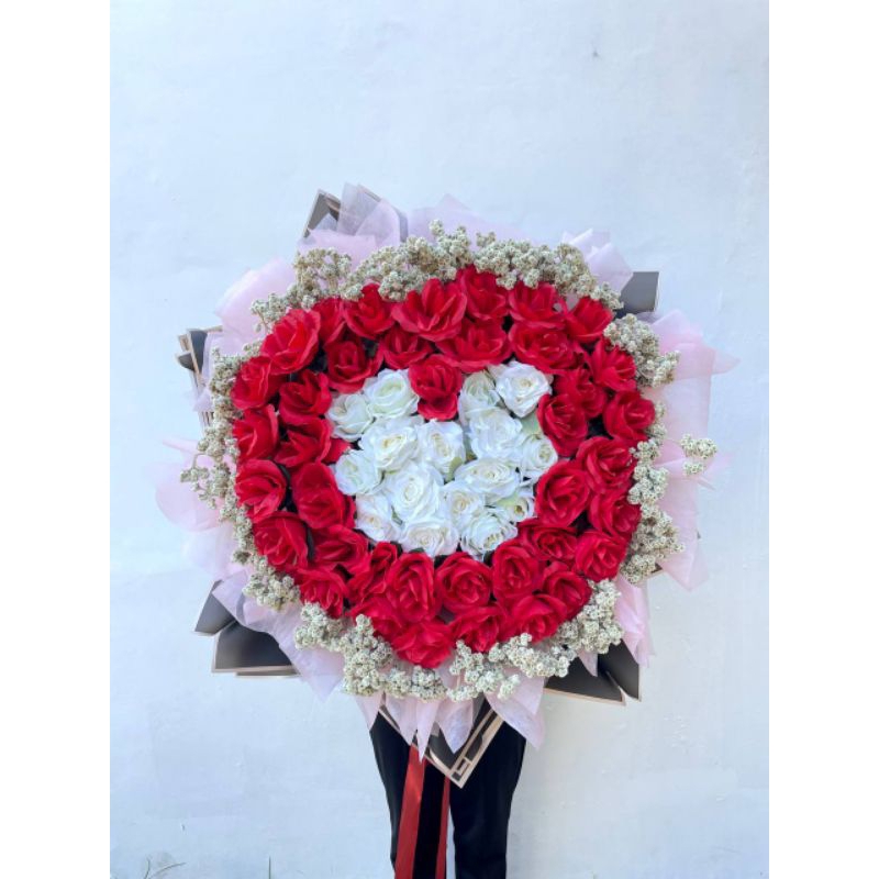 Buket Bunga ELINA L / Buket Bunga / Buket Bunga Palsu / Buket Makassar / Buket Murah Makassar