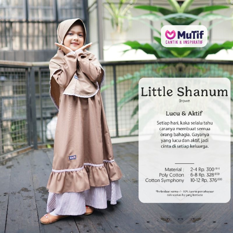 LITTLE MUTIF SHANUM // Baju Muslim Anak Mutif