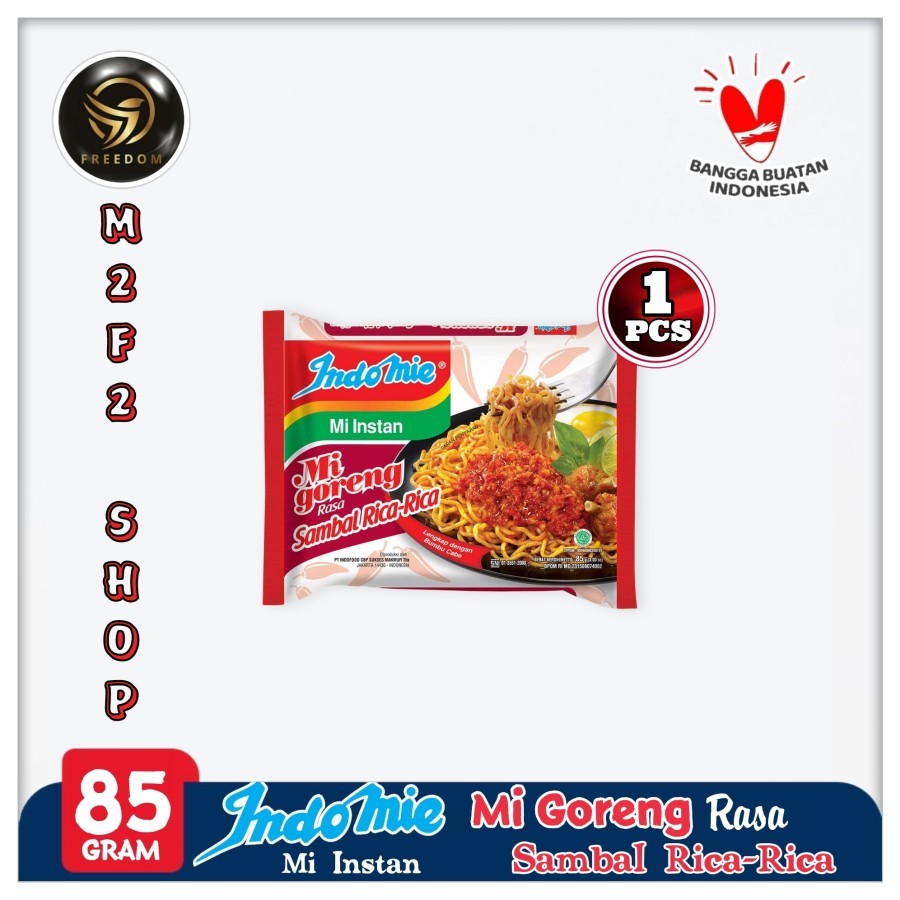 

Indomie Mie Instant Goreng Rasa Sambal Rica - Rica | Bag - 85 gr (Kemasan Satuan)