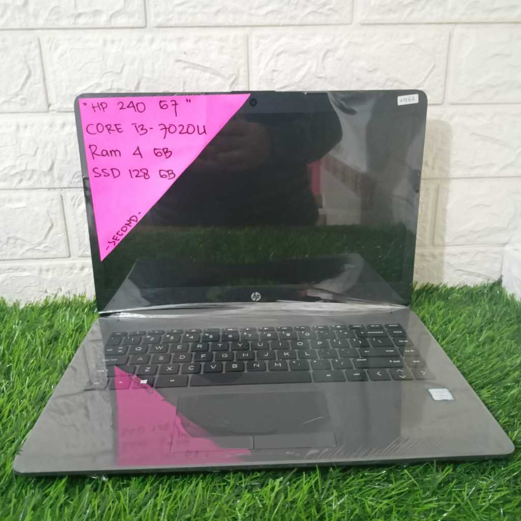 LAPTOP MURAH HP 240 G7 CORE I3-7020U RAM 4GB SSD 128GB 14INCH