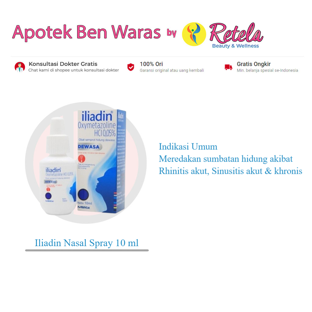 Iliadin Dewasa 0.05% Nasal Spray 10 ml