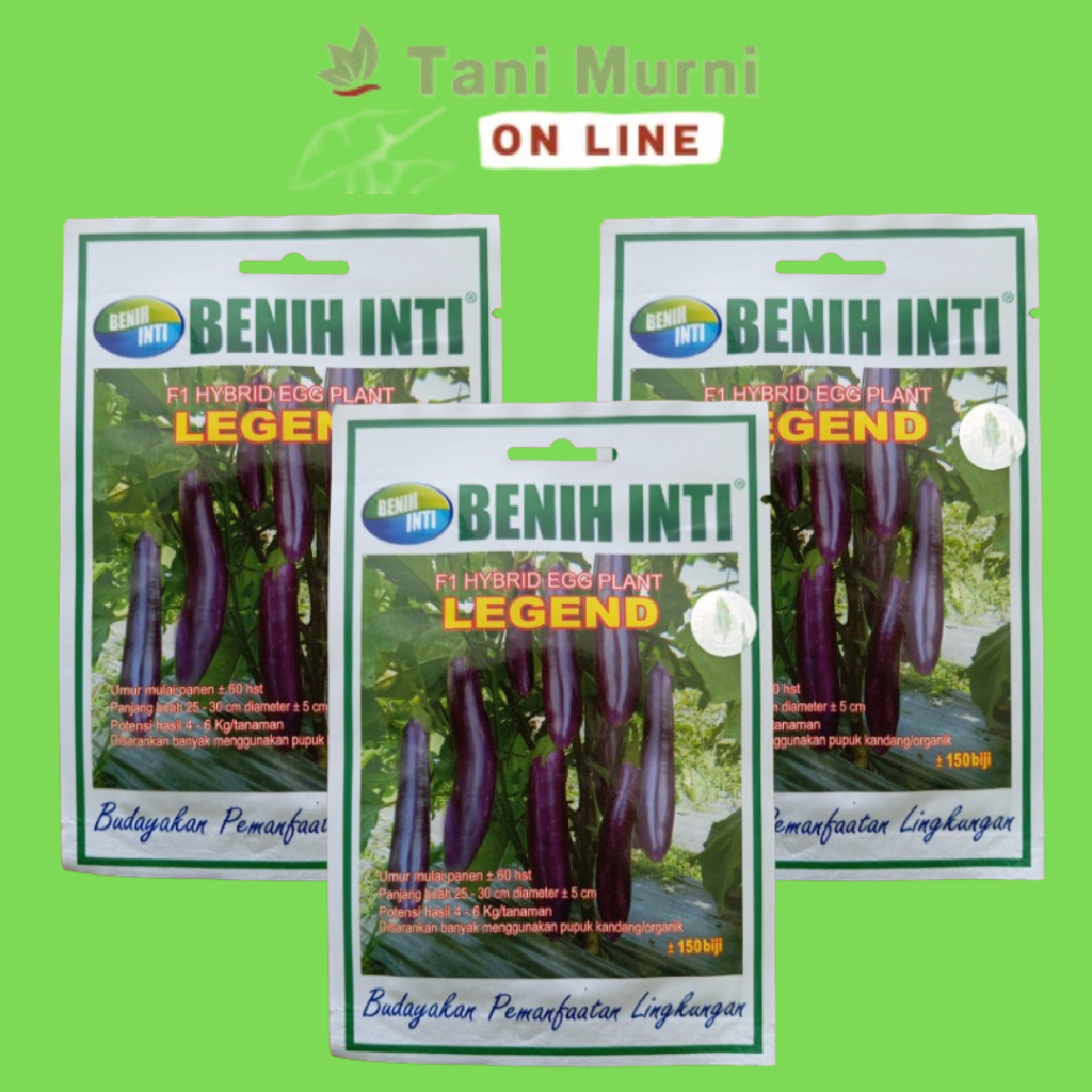 Benih Terong Ungu LEGEND F1 Benih Inti 150 Biji