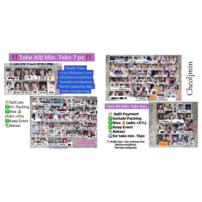 Booked PC Bene Lucky Draw Trading Card TC Seventeen