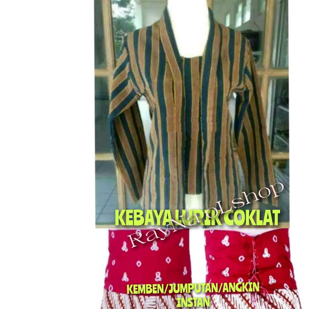 SETELAN BAJU KEBAYA LURIK KUTUBARU KUTU BARU (KEBAYA LURIK + KEMBEN), SETELAN PAKAIAN WANITA PEREMPU