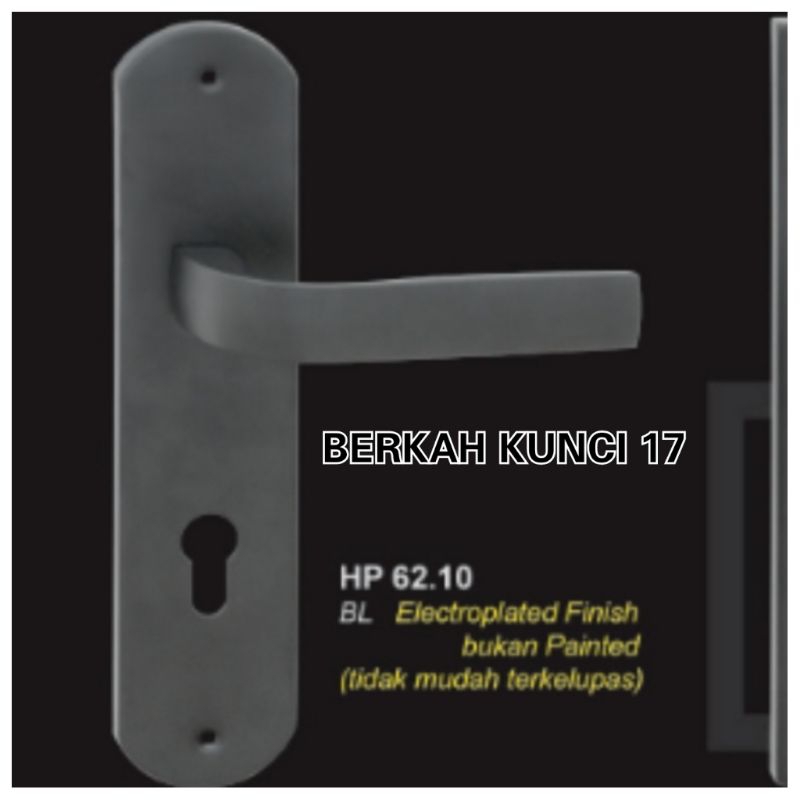 Piyugardening Handle Pintu Hitam Hp 62.10 Black Set Solid